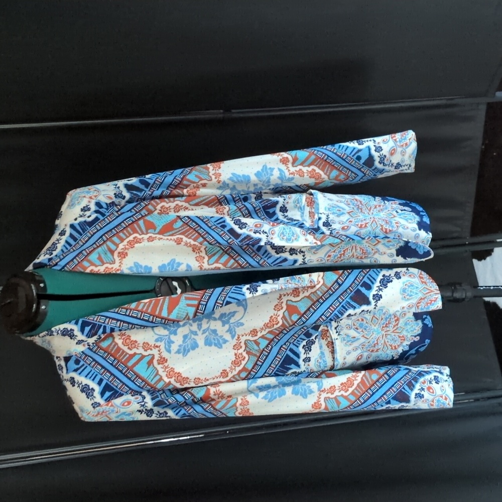 Bar III Blue and Siena Floral Blazer